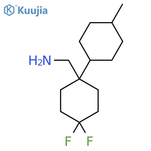 4,4-difluoro-1-(4-methylcyclohexyl)cyclohexylmethanamine structure