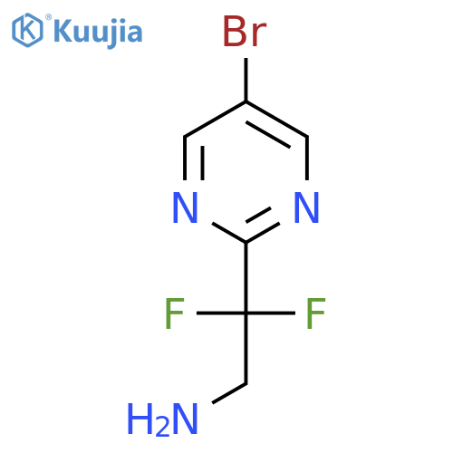 2-(5-bromopyrimidin-2-yl)-2,2-difluoroethan-1-amine structure
