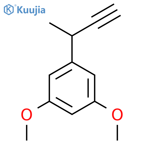 1-(but-3-yn-2-yl)-3,5-dimethoxybenzene structure