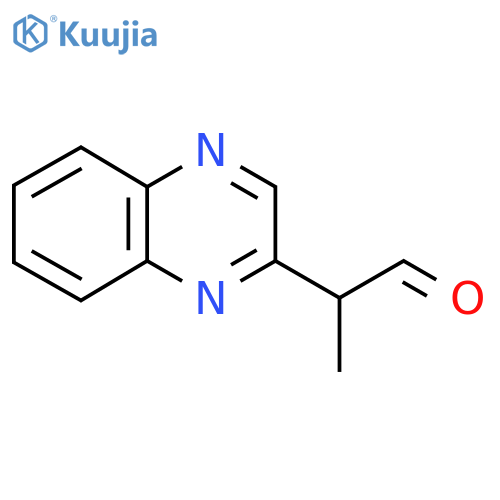 2-(quinoxalin-2-yl)propanal structure