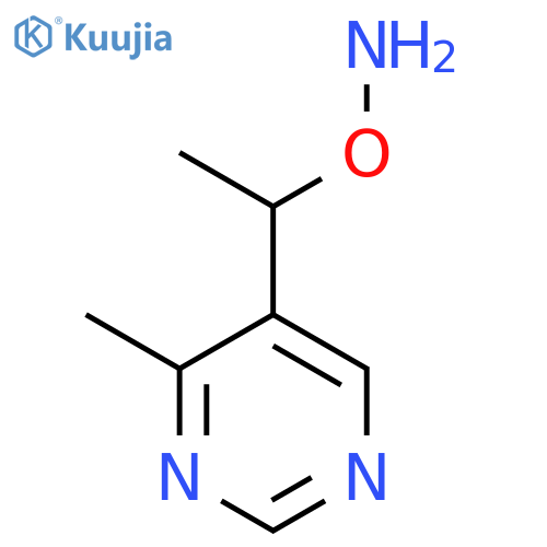 O-1-(4-methylpyrimidin-5-yl)ethylhydroxylamine structure