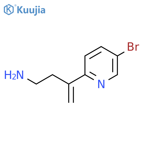3-(5-bromopyridin-2-yl)but-3-en-1-amine structure