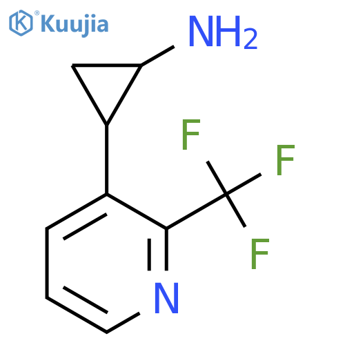 2-2-(trifluoromethyl)pyridin-3-ylcyclopropan-1-amine structure
