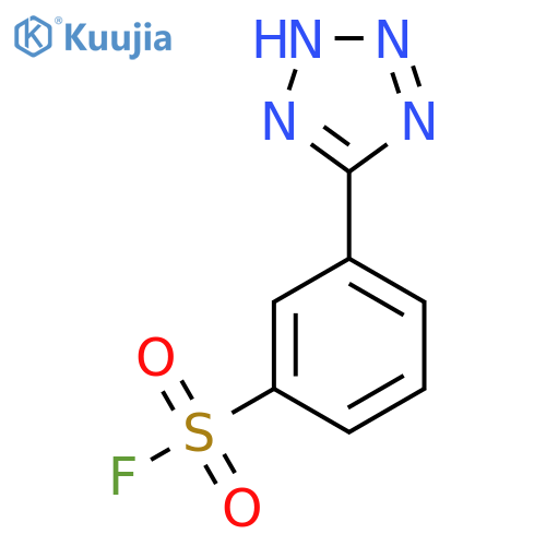 3-(1H-1,2,3,4-tetrazol-5-yl)benzene-1-sulfonyl fluoride structure