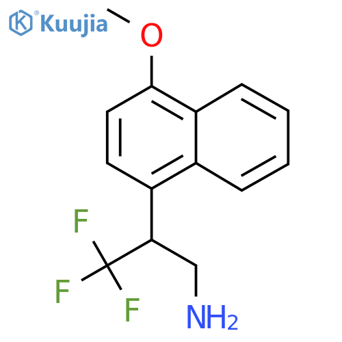 3,3,3-trifluoro-2-(4-methoxynaphthalen-1-yl)propan-1-amine structure