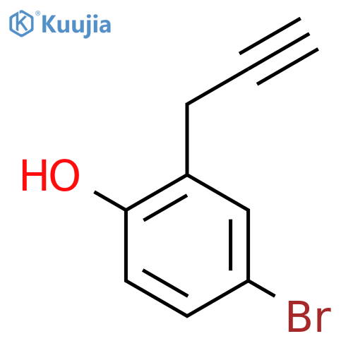 4-Bromo-2-(prop-2-yn-1-yl)phenol structure