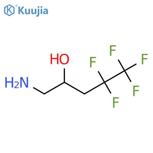 1-Amino-4,4,5,5,5-pentafluoropentan-2-ol structure
