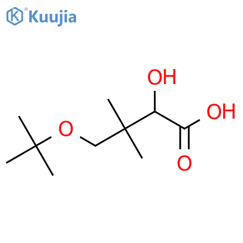 4-(tert-butoxy)-2-hydroxy-3,3-dimethylbutanoic acid structure