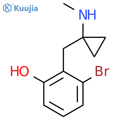 3-bromo-2-{1-(methylamino)cyclopropylmethyl}phenol structure