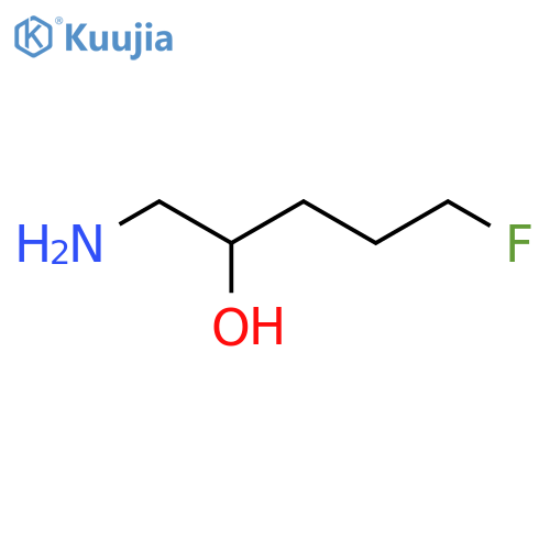 1-amino-5-fluoropentan-2-ol structure