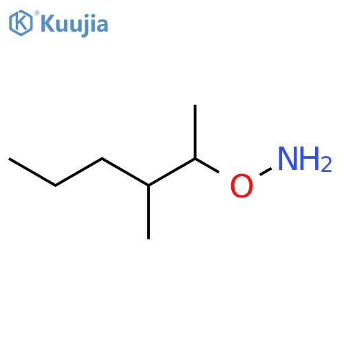 O-(3-methylhexan-2-yl)hydroxylamine structure
