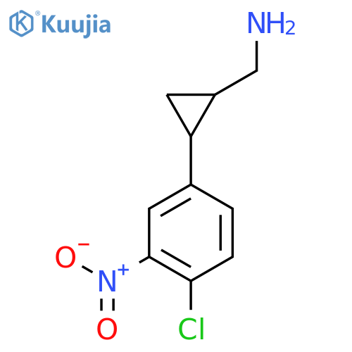 2-(4-chloro-3-nitrophenyl)cyclopropylmethanamine structure