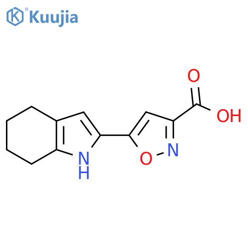 5-(4,5,6,7-tetrahydro-1H-indol-2-yl)-1,2-oxazole-3-carboxylic acid structure