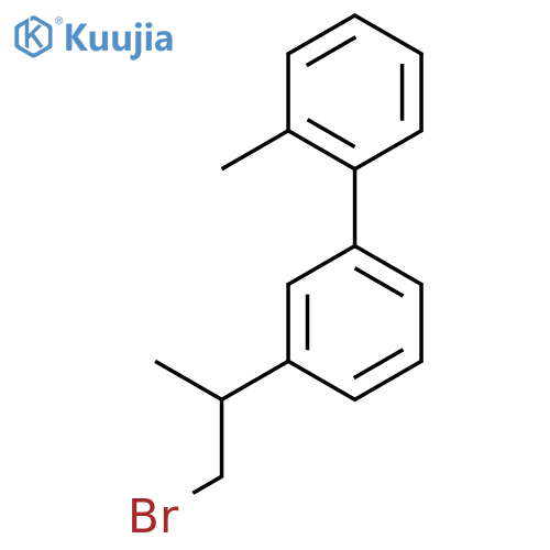 1-(1-Bromopropan-2-yl)-3-(2-methylphenyl)benzene structure
