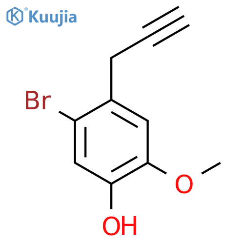 5-bromo-2-methoxy-4-(prop-2-yn-1-yl)phenol structure