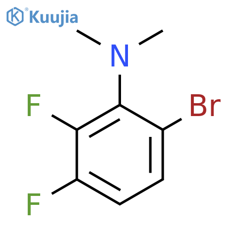 6-bromo-2,3-difluoro-N,N-dimethylaniline structure