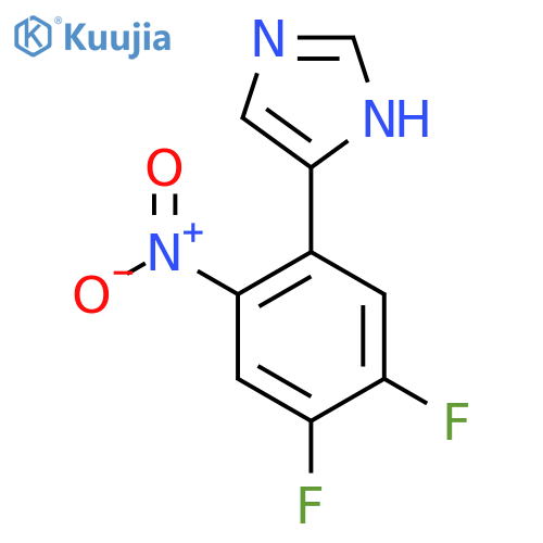4-(4,5-difluoro-2-nitrophenyl)-1H-imidazole structure
