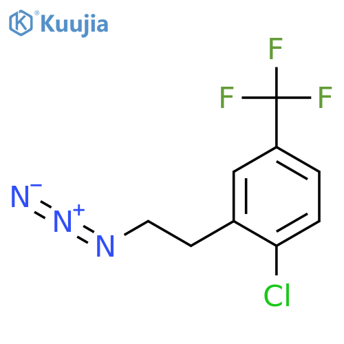 2-(2-azidoethyl)-1-chloro-4-(trifluoromethyl)benzene structure