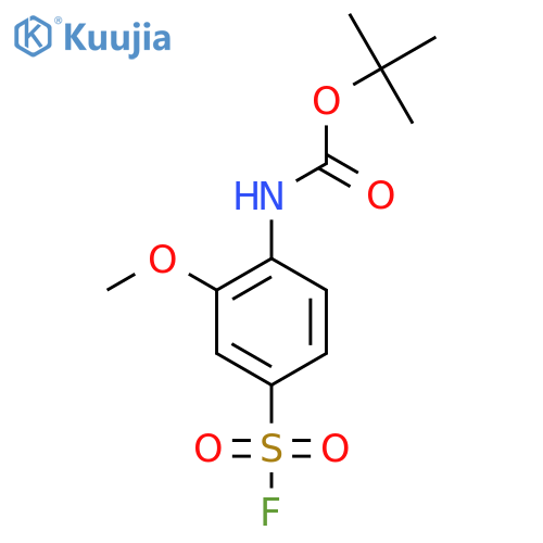tert-butyl N-4-(fluorosulfonyl)-2-methoxyphenylcarbamate structure