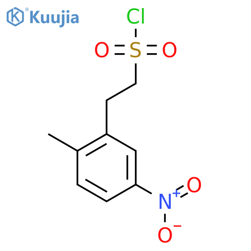 2-(2-methyl-5-nitrophenyl)ethane-1-sulfonyl chloride structure