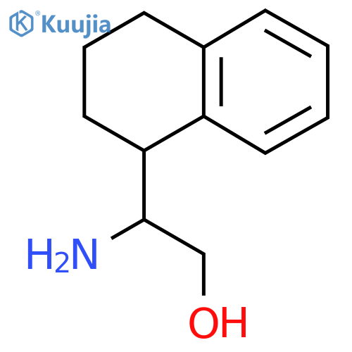 2-amino-2-(1,2,3,4-tetrahydronaphthalen-1-yl)ethan-1-ol structure