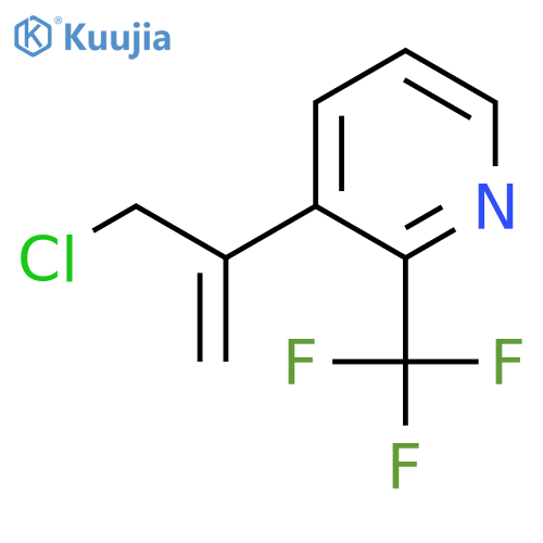 3-(3-chloroprop-1-en-2-yl)-2-(trifluoromethyl)pyridine structure