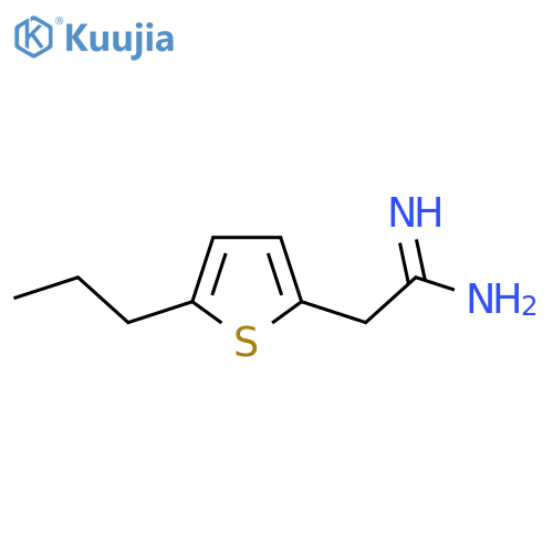 2-(5-propylthiophen-2-yl)ethanimidamide structure
