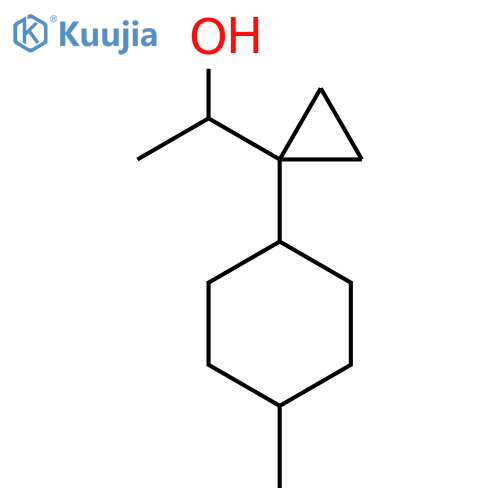 1-1-(4-methylcyclohexyl)cyclopropylethan-1-ol structure
