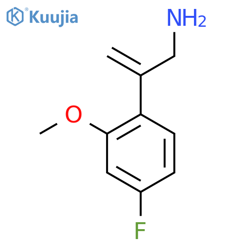 2-(4-fluoro-2-methoxyphenyl)prop-2-en-1-amine structure