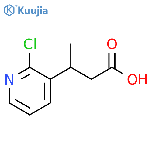 3-(2-chloropyridin-3-yl)butanoic acid structure