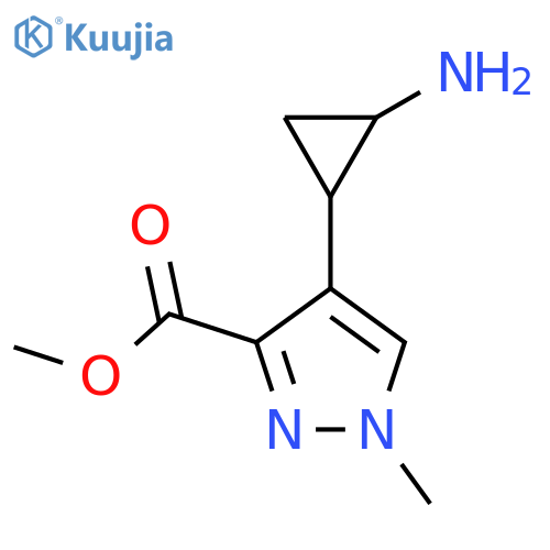methyl 4-(2-aminocyclopropyl)-1-methyl-1H-pyrazole-3-carboxylate structure