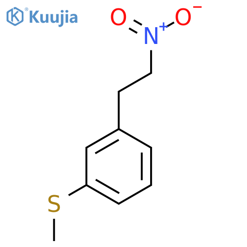 1-(methylsulfanyl)-3-(2-nitroethyl)benzene structure