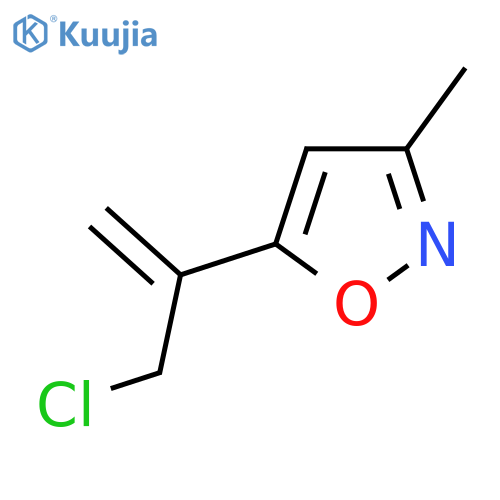 5-(3-chloroprop-1-en-2-yl)-3-methyl-1,2-oxazole structure