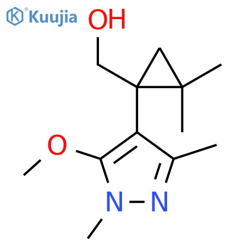 1-(5-methoxy-1,3-dimethyl-1H-pyrazol-4-yl)-2,2-dimethylcyclopropylmethanol structure