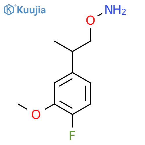 O-2-(4-fluoro-3-methoxyphenyl)propylhydroxylamine structure