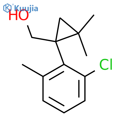 1-(2-chloro-6-methylphenyl)-2,2-dimethylcyclopropylmethanol structure