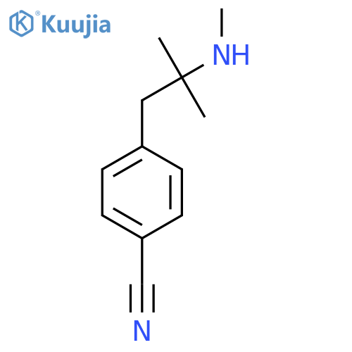 4-2-methyl-2-(methylamino)propylbenzonitrile structure