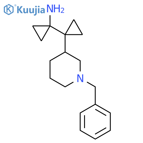 1-1-(1-benzylpiperidin-3-yl)cyclopropylcyclopropan-1-amine structure