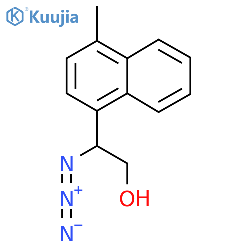 2-azido-2-(4-methylnaphthalen-1-yl)ethan-1-ol structure