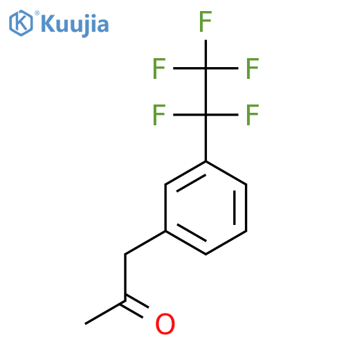 1-3-(pentafluoroethyl)phenylpropan-2-one structure