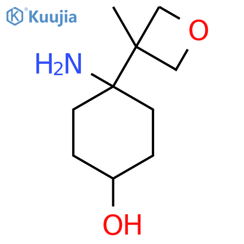 4-Amino-4-(3-methyloxetan-3-yl)cyclohexan-1-ol structure