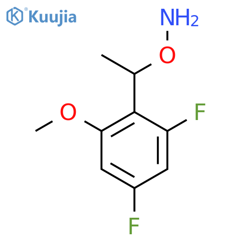 O-1-(2,4-difluoro-6-methoxyphenyl)ethylhydroxylamine structure