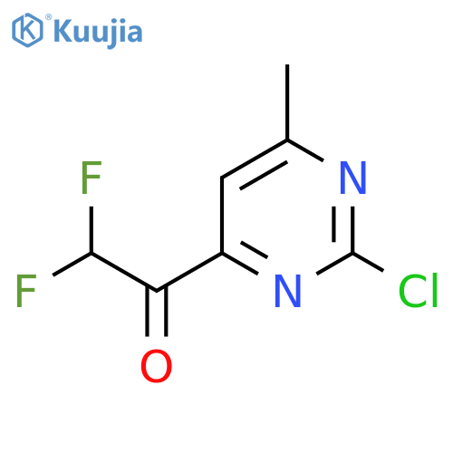 1-(2-chloro-6-methylpyrimidin-4-yl)-2,2-difluoroethan-1-one structure