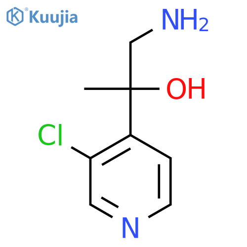 1-amino-2-(3-chloropyridin-4-yl)propan-2-ol structure