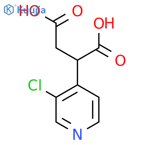 2-(3-chloropyridin-4-yl)butanedioic acid structure