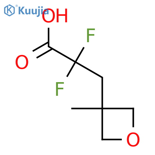 2,2-difluoro-3-(3-methyloxetan-3-yl)propanoic acid structure