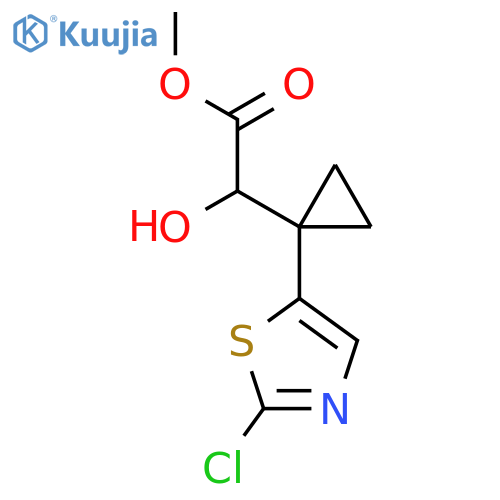 methyl 2-1-(2-chloro-1,3-thiazol-5-yl)cyclopropyl-2-hydroxyacetate structure
