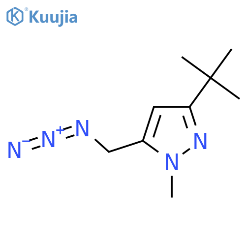 5-(azidomethyl)-3-tert-butyl-1-methyl-1H-pyrazole structure
