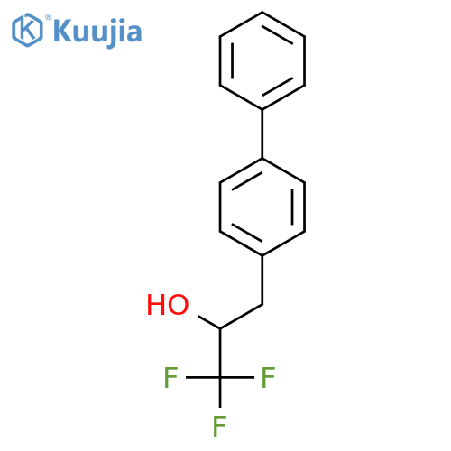 1,1,1-trifluoro-3-(4-phenylphenyl)propan-2-ol structure