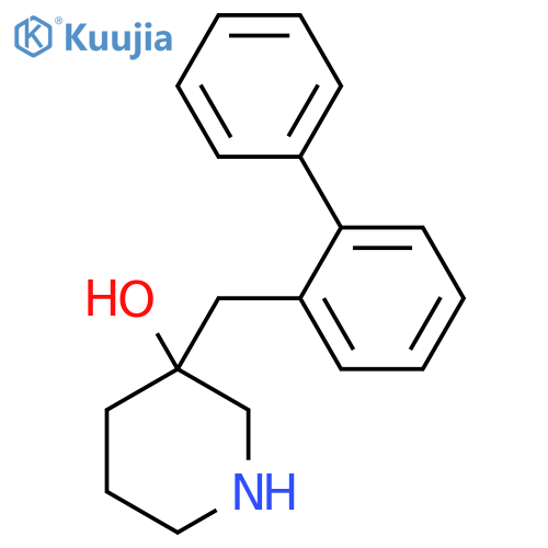 3-(2-phenylphenyl)methylpiperidin-3-ol structure